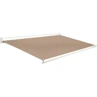 Domasol Knikarmscherm F10 - Crème - Doek D282 - Handmatig - Uv-bestendig - 500x250cm