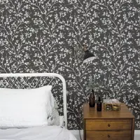 Overig Vliesbehang Secret Garden G78531 - Zwart - Lichtgrijs - 10,00m X 53cm
