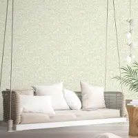 Overig Vliesbehang Secret Garden G78509 - Lichtgroen - Wit - 10,00 M X 53 Cm