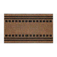 HQ Hamat Kokosmat Boutique Stripes And Squares Naturel 75 X 45 Cm