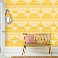 Praxis Fotobehang Seventies S710b4 - Geel - Beige - 2,70m X 186cm