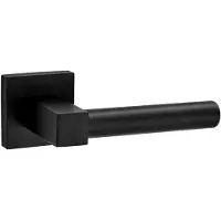 Avenue Deurkruk Op Rozet Brevis - Metaal - Zwart Mat - Sleutelgat - Vierkant Rozet - 19,5 Mm
