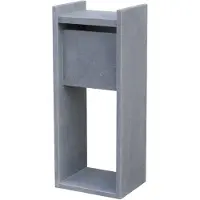 VASP Brievenbus Staande Brievenbus Madrid - Natuursteen - Blauwe Hardsteen - 45x100x32cm