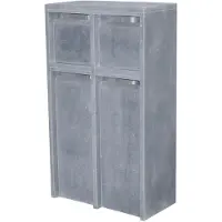 VASP Brievenbusunit Alicante 4box - Natuursteen - Blauwe Hardsteen - 4 Stuks - 73x123x34cm