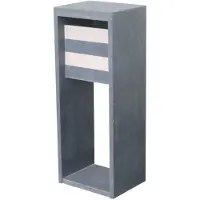 VASP Brievenbus Staande Brievenbus Madrid Modern - Blauwe Hardsteen - Blauw - 40,3x103x32cm