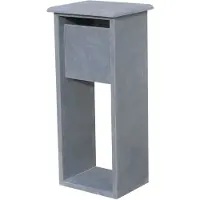 VASP Brievenbus Staande Brievenbus Madrid Hat - Natuursteen - Belgische Blauwe Hardsteen - 40x103x32cm