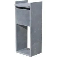 VASP Brievenbus Staande Brievenbus Madrid Extra - Natuursteen - Blauwe Hardsteen - 40x100x32cm