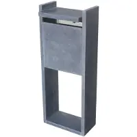 VASP Brievenbus Staande Brievenbus Cadiz Small - Natuursteen - Blauwe Hardsteen - 45x100x20cm