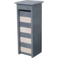 VASP Brievenbus Alicante Hat Blue & White - Natuursteen - Blauwe Hardsteen - 34x103x34cm