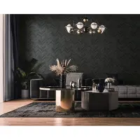 Overig Vliesbehang Visgraatverband Bakstenen - Antraciet - Offblack - 10,05m X 53cm