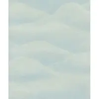 Praxis Vliesbehang Glooiende Bergen - Licht Mint - Licht Turquoise - 10,05 M X 53 Cm