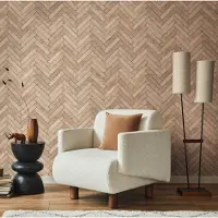Overig Vliesbehang Textura - Naturel - Zalm - Beige - Lichtbruin - Oranje - 10,05m X 53cm