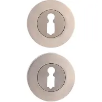 Avenue Sleutelgatrozet Portugal - Metaal - Rond - 51mm - Geborsteld Nikkel - 2 Stuks