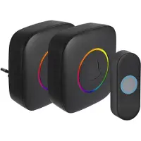 Praxis Exin Gong Set - Batterij/plug-in - Beldrukker - Rgb - Zwart