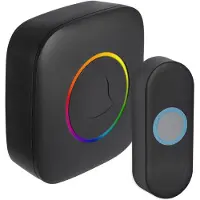 Exin Gong - Batterij - Beldrukker - Rgb Licht - Zwart