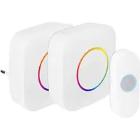Exin Gong Set - Batterij/plug-in - Beldrukker - Rgb - Wit