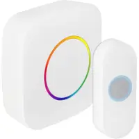 Exin Gong - Batterij - Beldrukker - Rgb Licht - Wit