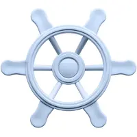 Swing King Swingking Piratenstuur Pastel Blauw Klein