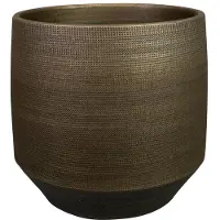 Praxis Bloempot Norell - Keramiek - Bruin - Diam.25xh24cm