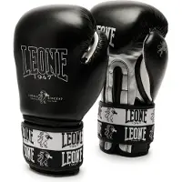 Leone1947 Iconic Artificial Leather Boxing Gloves Zwart 16 oz