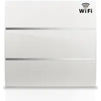 HJM Elektrisch Radiator Evelyn Wifi 1000w Slim Keramische Traagheid Wit