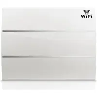 HJM Elektrisch Radiator Evelyn Wifi 1500w Slim Keramische Traagheid Wit