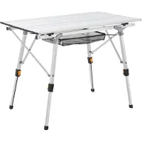 Juskys Vouwbare en inklapbare Campingtafel Picco - Aluminium - 90 x 50 x 67 cm
