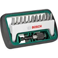 Bosch 12-delige bitset - PH1-2-3, PZ1-2-3, T15-20-25, S0.6x4.5, S0.8x5.5