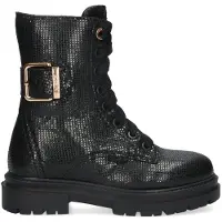 Mexx leren veterboots zwart Meisjes Leer - maat 33