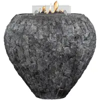 Xaralyn Bio-ethanol haard - Shigo B - zwart natuursteen - 2 KW verwarming - vaas ombouw met inbouwhaard - designhaard - sfeerhaard