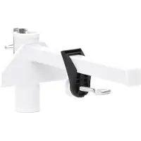 vidaXL Parasolklem voor balkon 38 mm staal wit