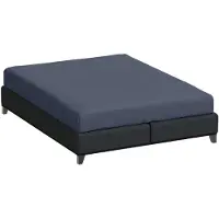 Formesse Eenpersoons Hoeslaken Jersey - blauwgrijs-0209 90/190-100/220