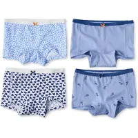 Little label hipster - blauw (set van 4) Slip Meisjes Stretchkatoen All over print - maat 110/116