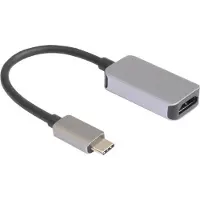 Prokord USB C - HDMI Adapter 4K@60Hz Premium Metal 24 pin USB-C Male 19 pin HDMI Type A Female Silver