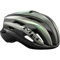 Met Trenta 3K Carbon Mips Road Helm Iridescent Green || Maat: S (52-56 cm)