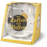 Miko Wijnglas Niet lullen Proost! (transparant)
