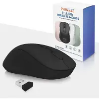 Phreeze Draadloze Muis met Stille Klik - Bluetooth + Draadloos - Tweehandig - Geschikt voor Apple, Android, Windows, PS5 - Zwart