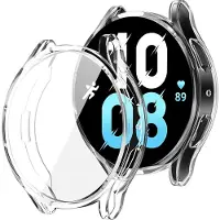 Strap-it TPU case - transparant bescherm hoesje geschikt voor Samsung Galaxy Watch 5 44mm - doorzichtige beschermhoes voor Galaxy Watch 5 44mm