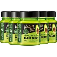 Nature Box - Avocado - Haar Shot - Haarverzorging - Voordeelverpakking - 5 x 60 ml