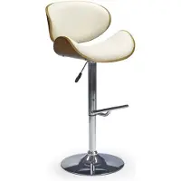 Home Style Barkruk New jersey in walnoot met creme