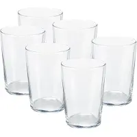 Pasabahce Drinkglazen/waterglazen Bistro - transparant - glas - set 8x stuks - 510 ml