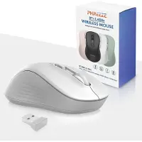 Phreeze Draadloze Muis met Stille Klik - Bluetooth & 2.4G Draadloos - Tweehandig - Voor Tablet, Laptop en Computer - Wit