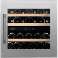Dunavox DVS-25.65DSS wijnkoelkast inbouwkoelkast, nis hoogte 60 cm, zuinig energieklasse F