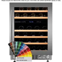 Dunavox DAUF-46.145DC wijnkoelkast onderbouwkoelkast, nis hoogte 82 cm., zuinig energieklasse G
