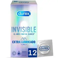 Durex Invisible Extra Gelubrificeerd - Doos van 12