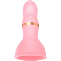 Sunfo - draadloze borst vibrator - roze