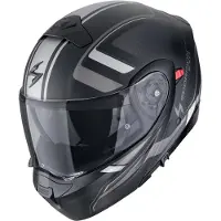 Scorpion EXO-930 Evo Ardens Zwart Rood Zilver Systeemhelm Maat L