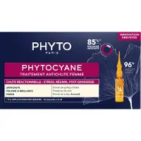 Phyto Phytocyane Ampullen Phytocyane Ampullencyane Réactionelle Traitement Antichute Femme 12 x 5ml 60ml