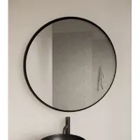 Gliss Design Asteri ronde spiegel 120cm mat zwart