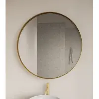 Gliss Design Asteri ronde spiegel 120cm mat goud